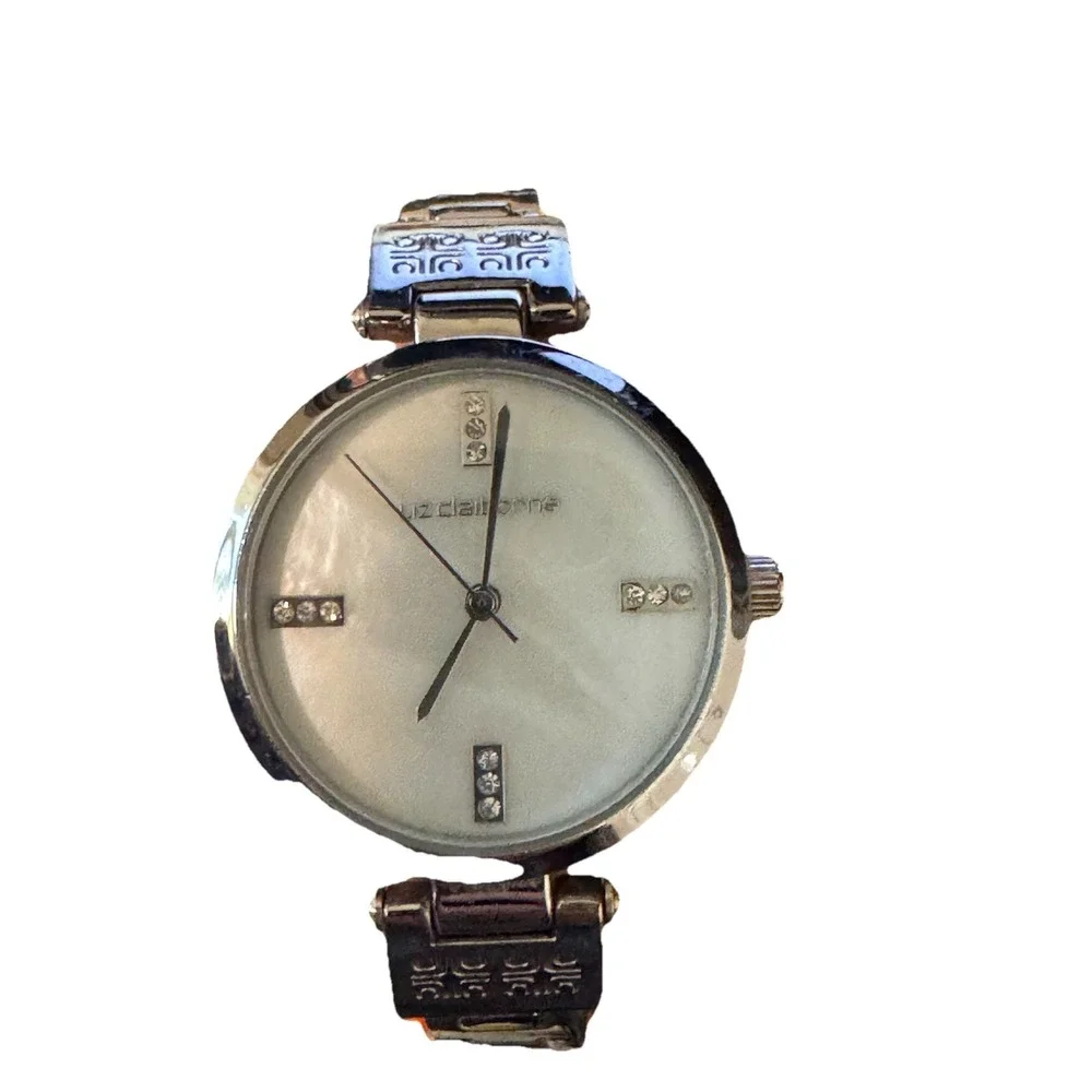 Liz‎ Claiborne LC1135 Silver tone Watch Crystal Dial Japan Movement